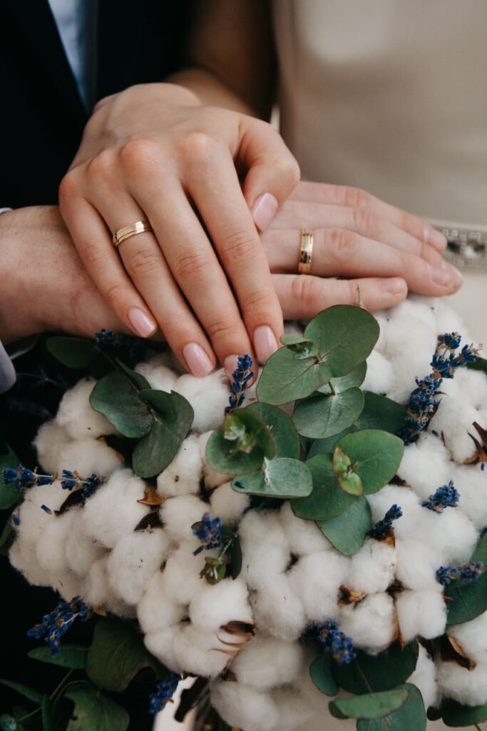 Wedding rings symbolizing a wedding diary