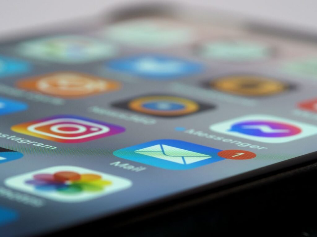 App icons and notifications on a phone screen